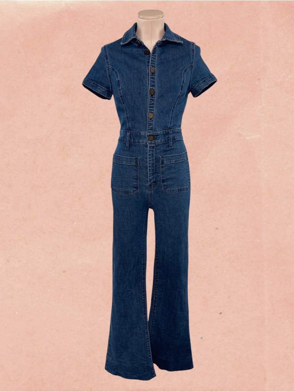 Show Me Your Mumu Everhart Denim Jumpsuit in Lunar Blue